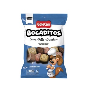 BOCADITOS CARNE/POLLO/CHOCOLATE 100GR